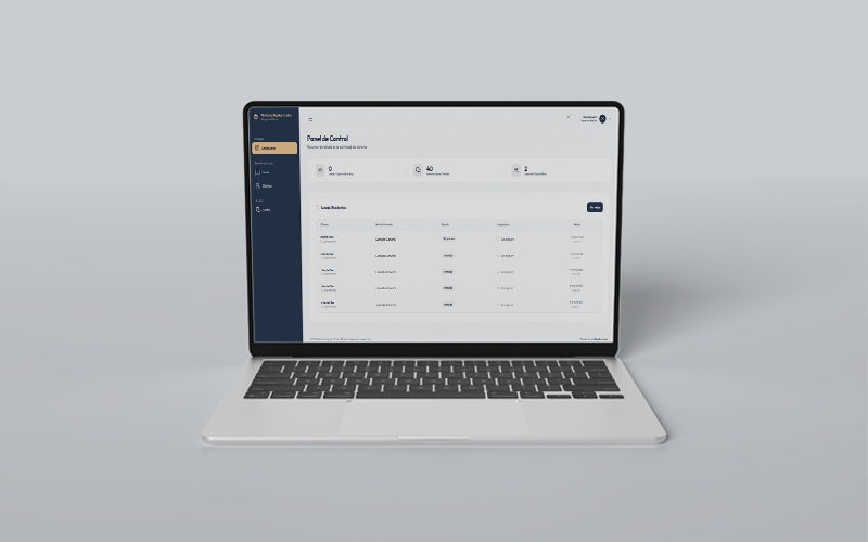 Dashboard Administrativo de Leads